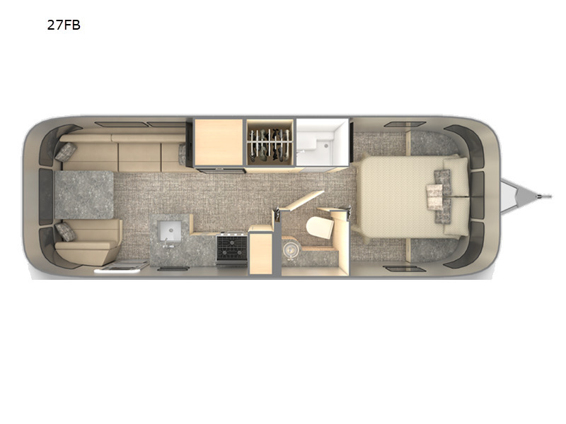 A photo of this 2026 Airstream Flying Cloud 27FBQ Queen Hatch