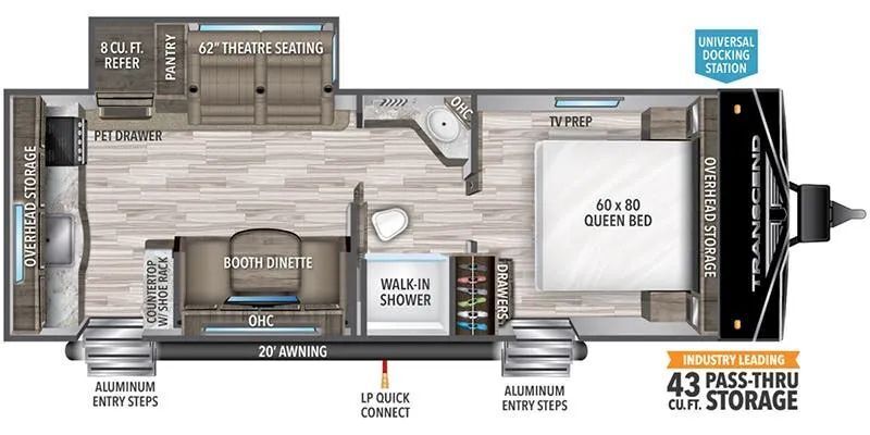 A photo of this 2022 Grand Design Transcend Xplor 231RK