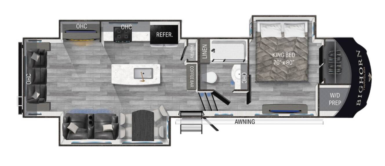A photo of this 2020 Heartland Bighorn Traveler 32RS