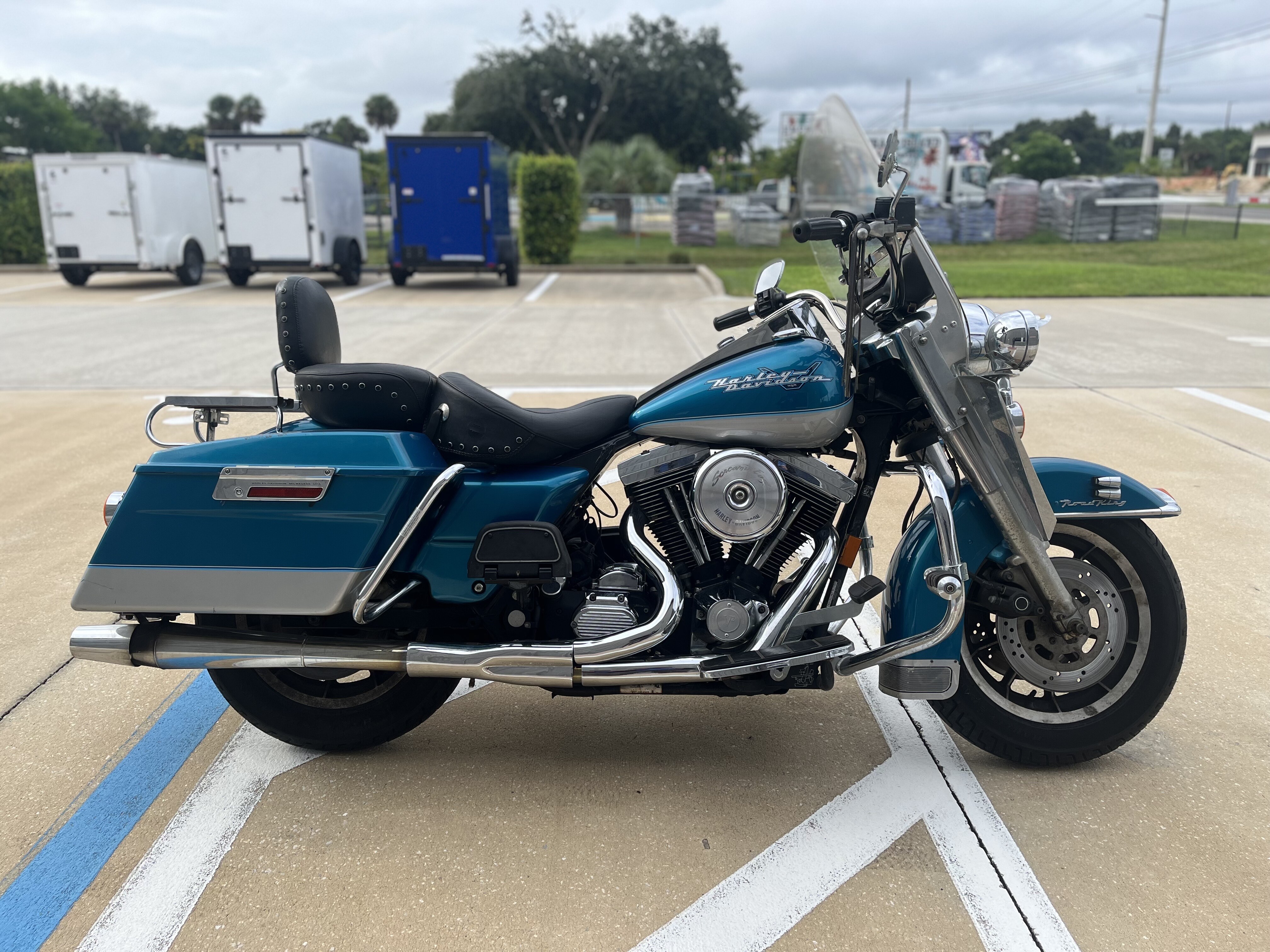 Harley-Davidson 90’s Blue 1990-1999 Harley-Davidson Sportster Motorcycles For