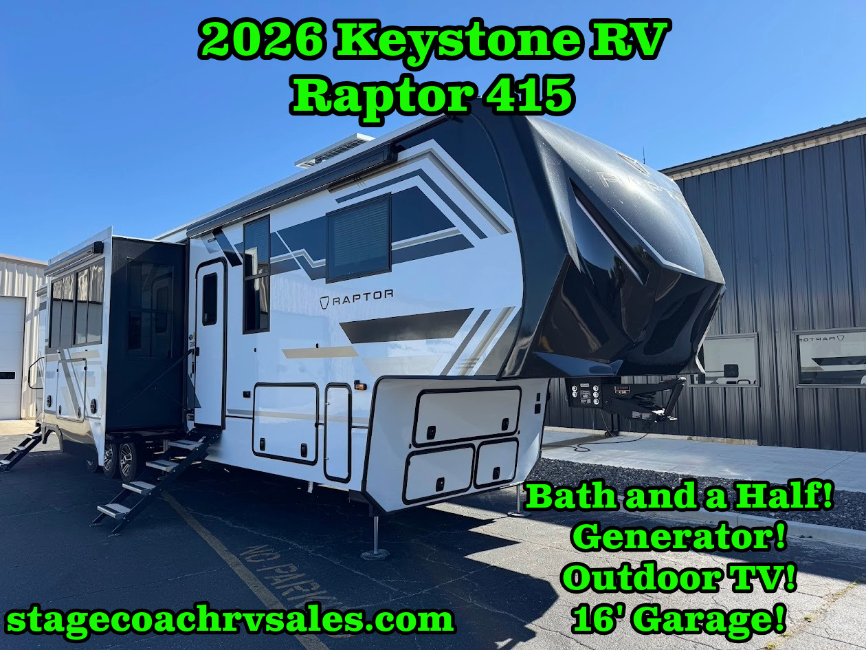 2026 Keystone RAPTOR 415 Fifth Wheel Toy Hauler RV