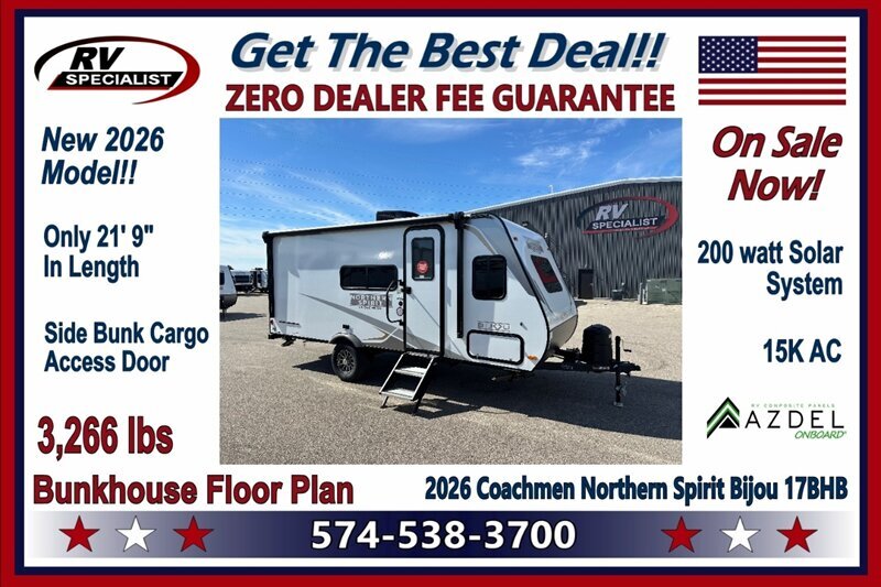 2026 Coachmen Northern Spirit Bijou 17BHB in goshen IN