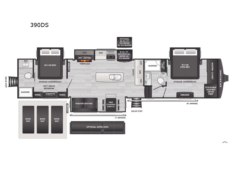 A photo of this 2026 Keystone Rv Alpine Avalanche Edition 390DS