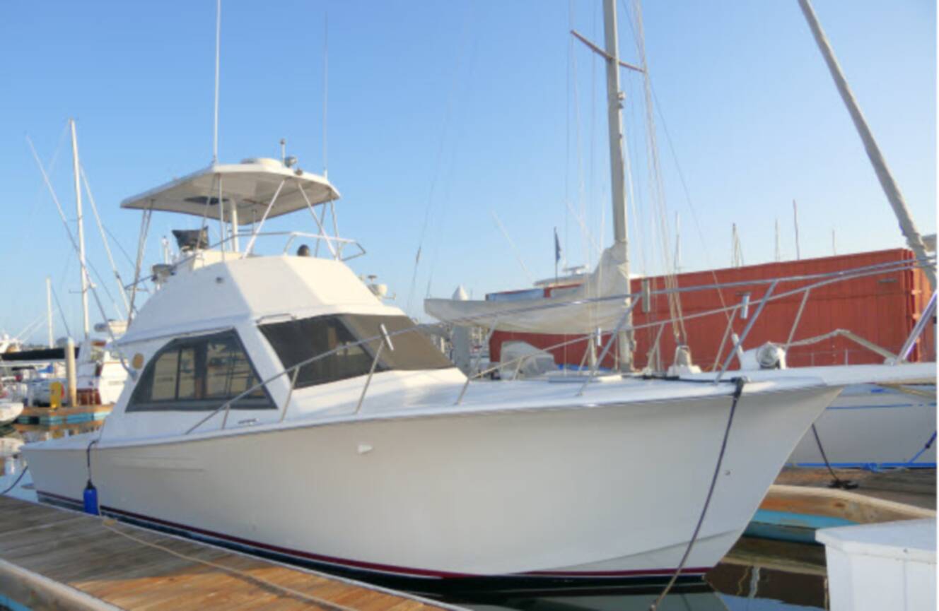 A photo of this 1987 Jersey 36 Convertible Sportfisher