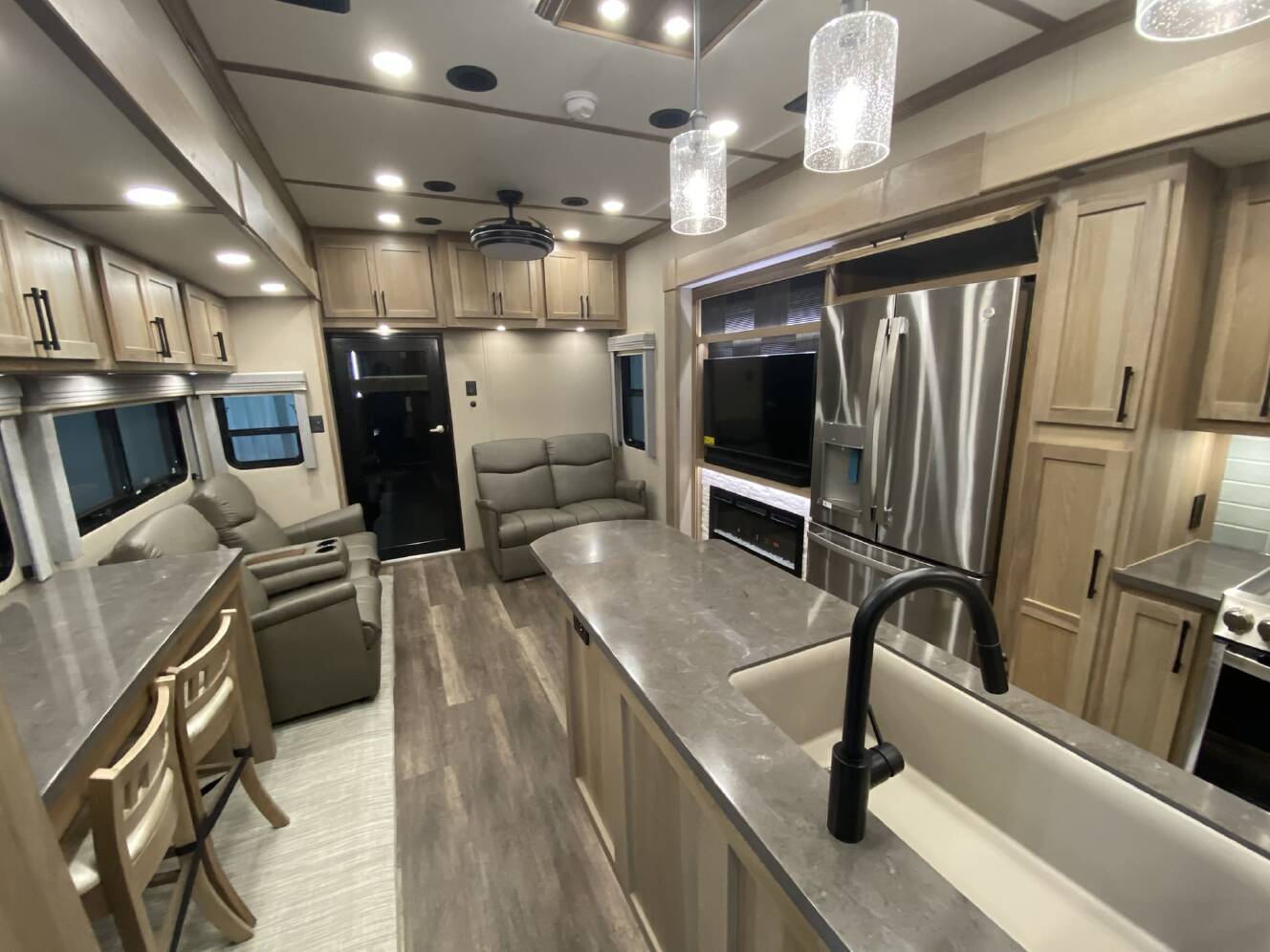 A photo of this 2026 Luxe TOY HAULER 46FB
