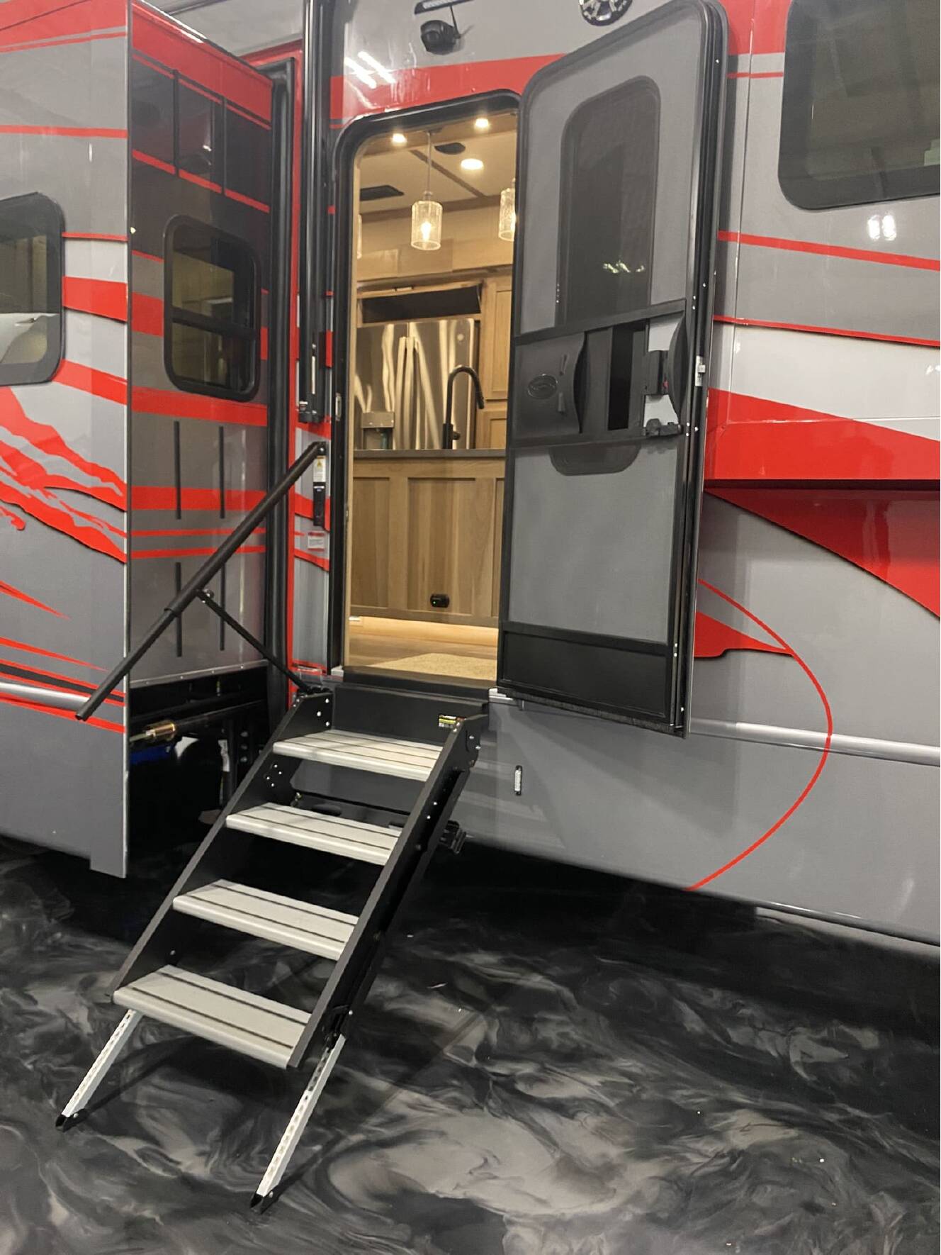A photo of this 2026 Luxe TOY HAULER 46FB