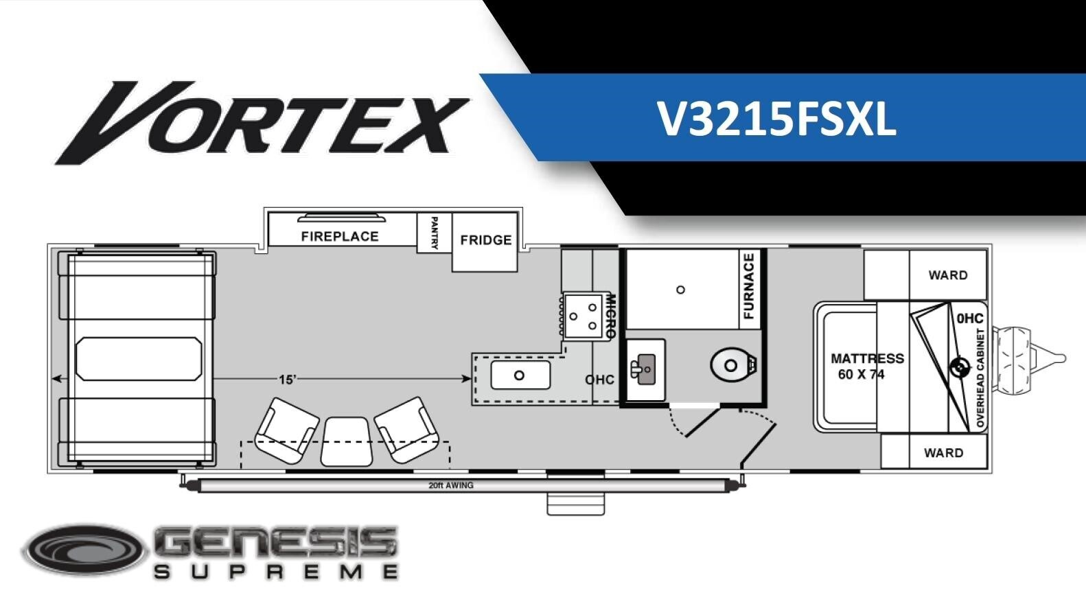 New 2026 Genesis Supreme Vortex V3215FSXL G3215FSXL For Sale in