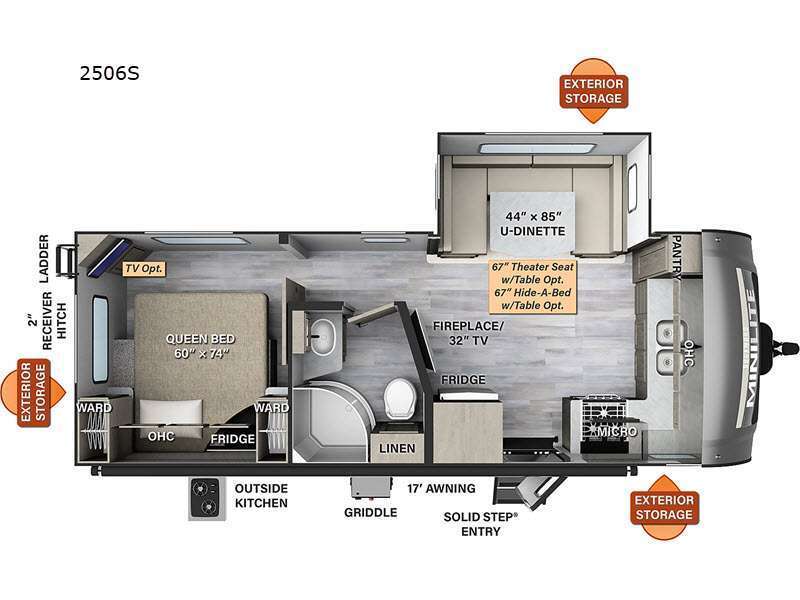 A photo of this 2023 Forest River Rv Rockwood Mini Lite 2506S