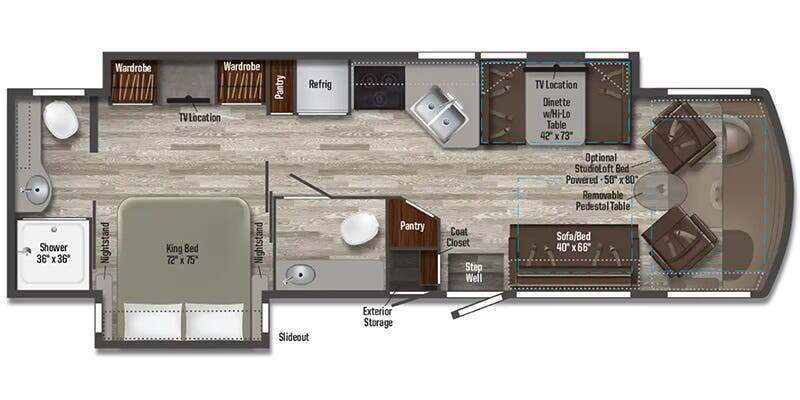 A photo of this 2025 Winnebago SUNSTAR 33K