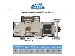 2026 KZ RV Connect SE C221RBSE