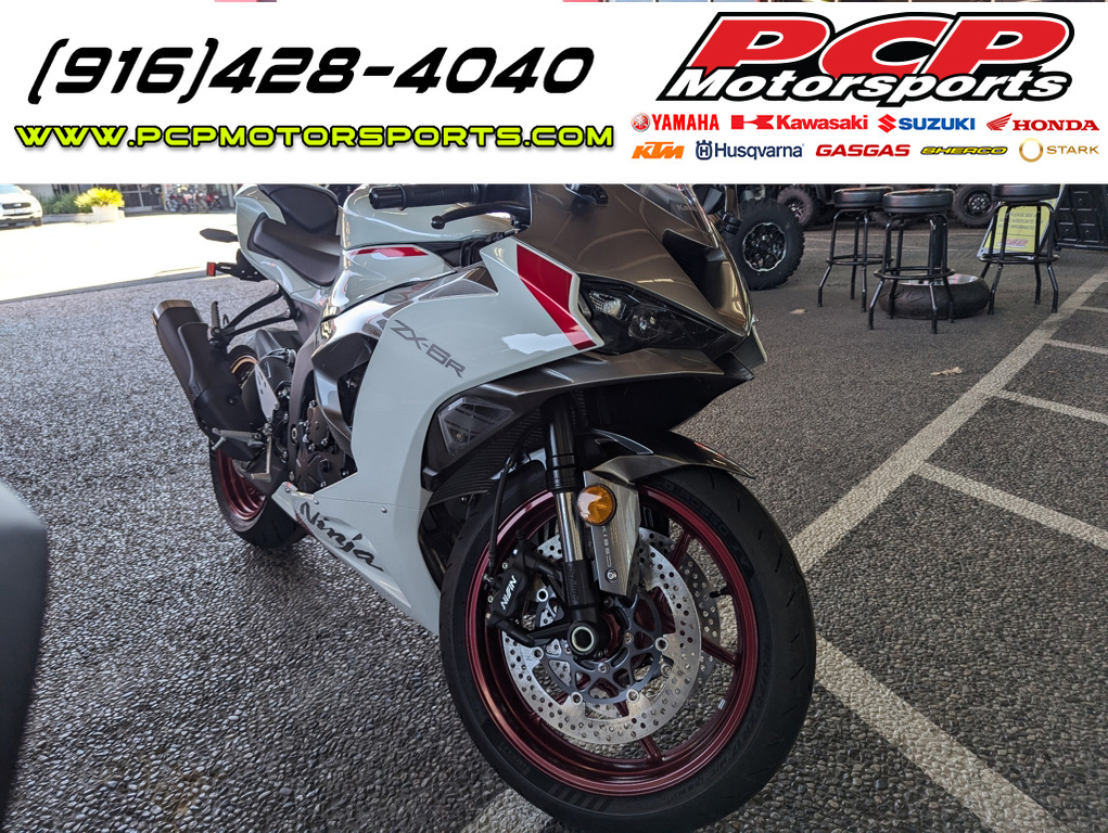 White Kawasaki Ninja ZX-6R Abs Motorcycles For Sale - Cycle