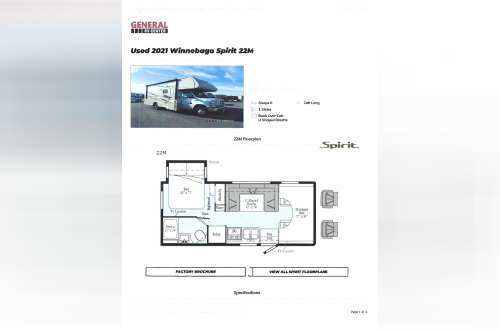 2021 Winnebago SPIRIT 22M in deerfield beach FL