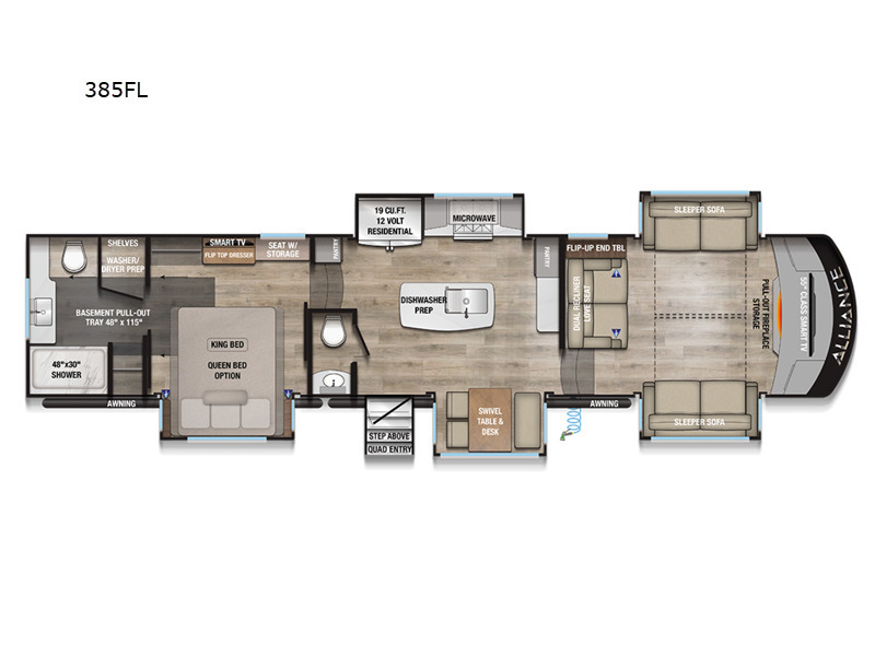 A photo of this 2026 Alliance Rv Paradigm 385FL