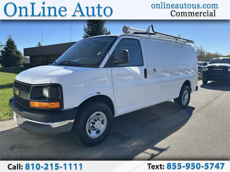 2014 CHEVROLET EXPRESS G2500 CARGO WORK VAN w/ LADDER RACK & SHELVES in Swartz Creek, MI
