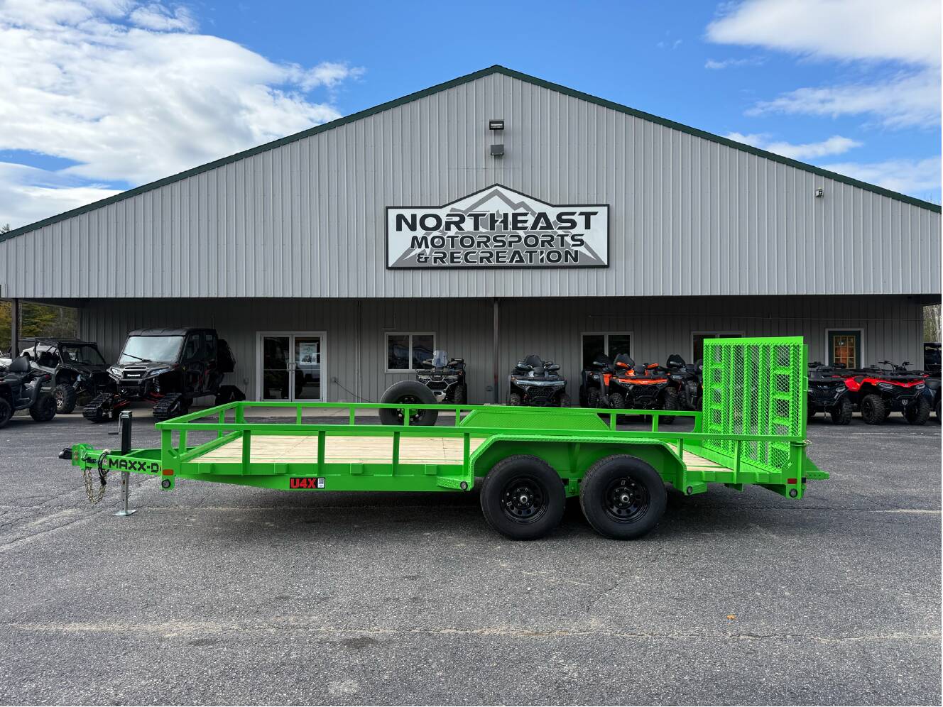 A photo of this 2026 Maxx-D U4X TANDEM AXLE UTILITY TRAILER