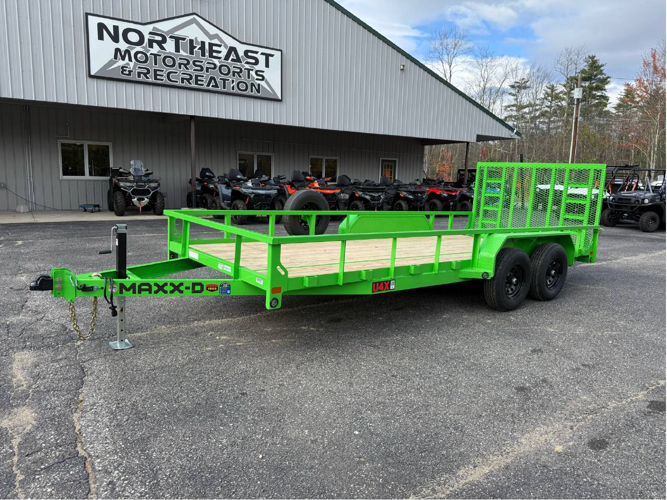A photo of this 2026 Maxx-D U4X TANDEM AXLE UTILITY TRAILER