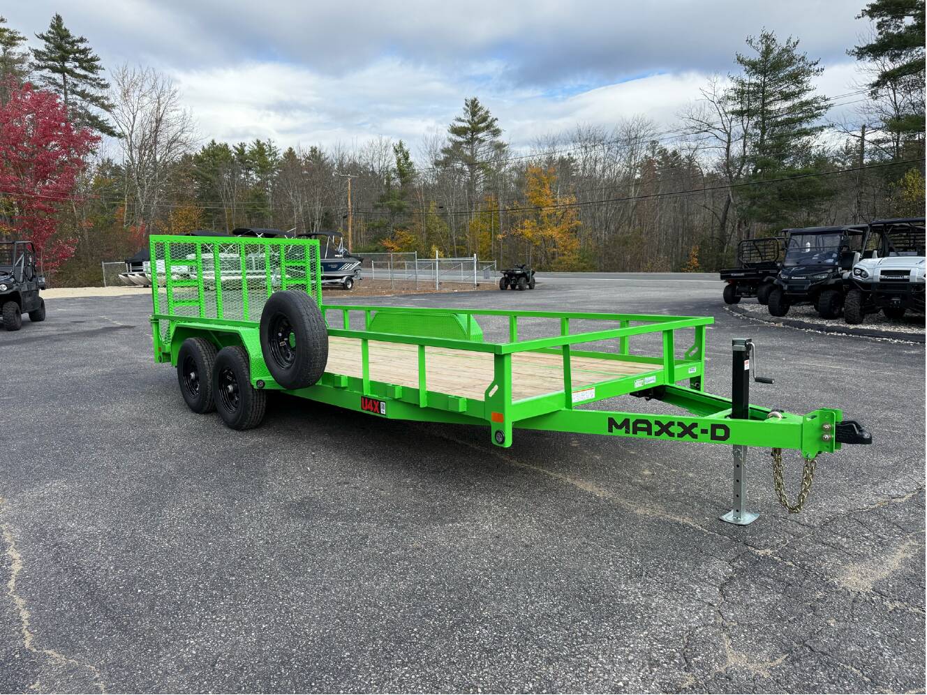 A photo of this 2026 Maxx-D U4X TANDEM AXLE UTILITY TRAILER