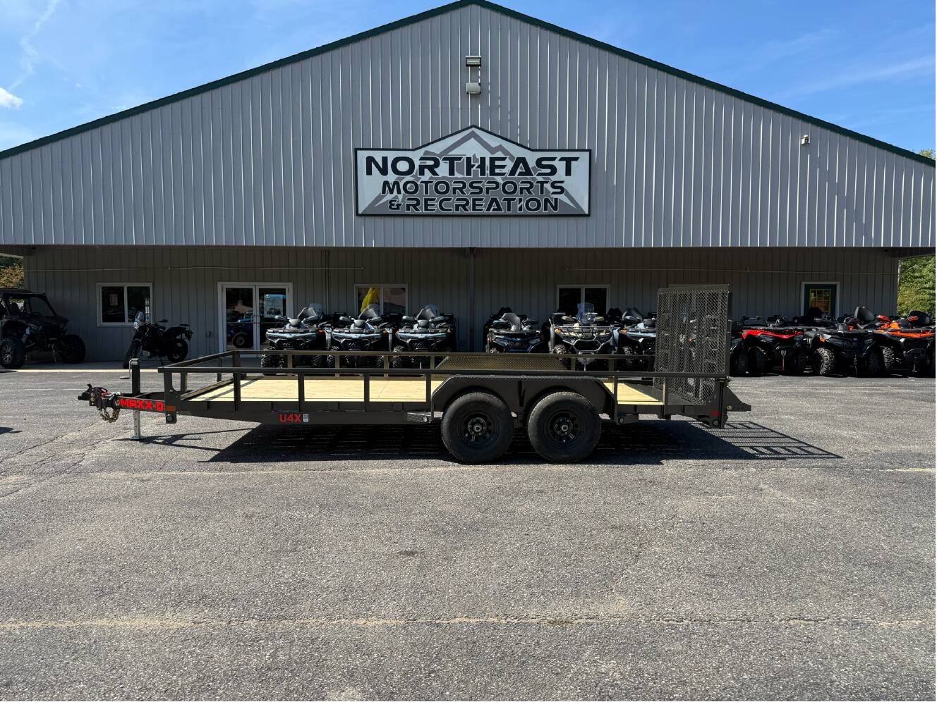 A photo of this 2026 Maxx-D U4X TANDEM AXLE UTILITY TRAILER