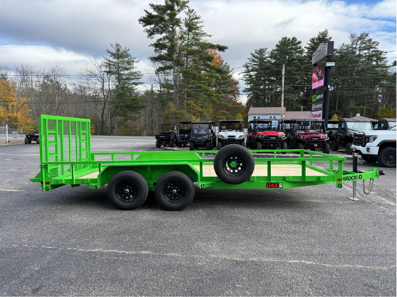 A photo of this 2026 Maxx-D U4X TANDEM AXLE UTILITY TRAILER