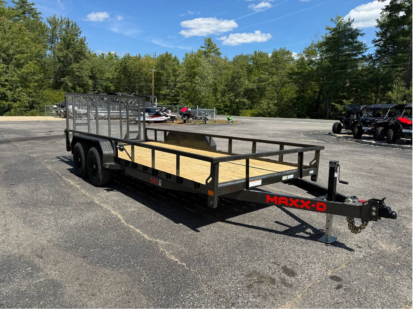 A photo of this 2026 Maxx-D U4X TANDEM AXLE UTILITY TRAILER