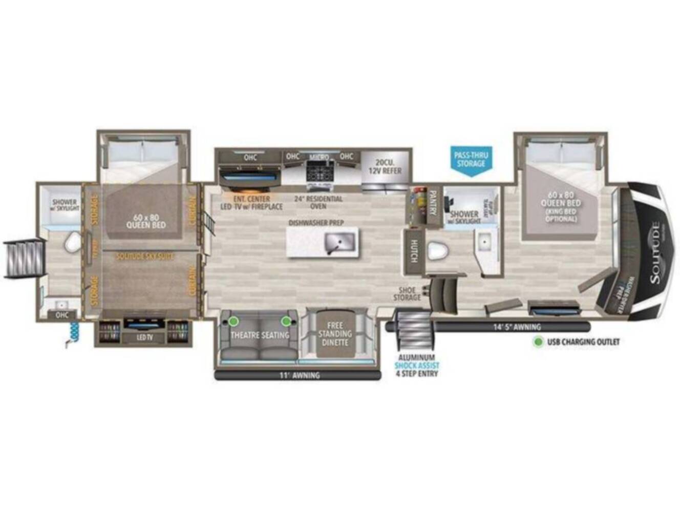 A photo of this 2024 Grand Design SOLITUDE 391DL