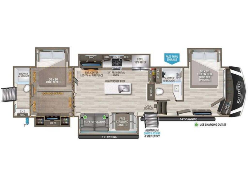 A photo of this 2024 Grand Design SOLITUDE 391DL