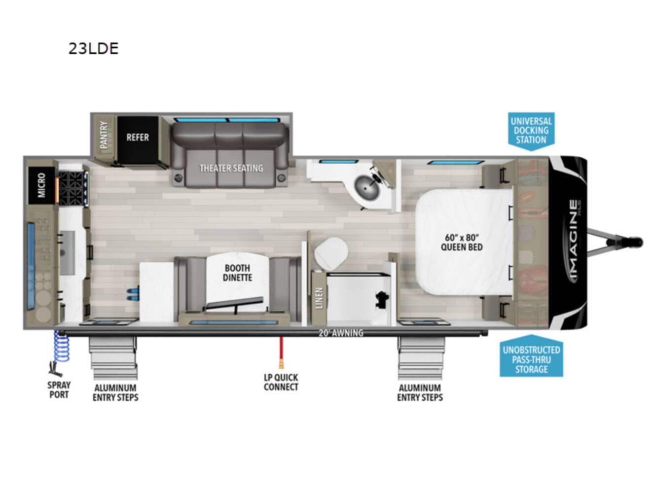A photo of this 2024 Grand Design Imagine XLS 23LDE