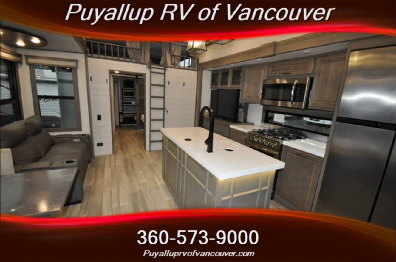 A photo of this 2023 Grand Design SOLITUDE ST391DL LOFT TWO BEDROOM