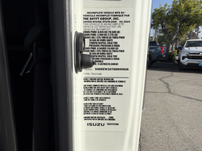 2025 CHEVROLET LOW CAB FORWARD 5500XG