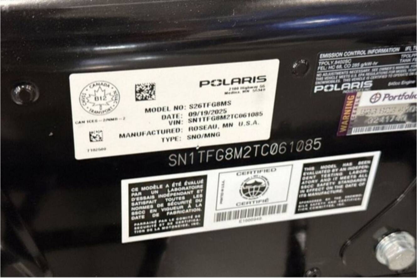 A photo of this 2026 Polaris® SNO-26 BOOST RMK KHAOS 155 Patriot Boost