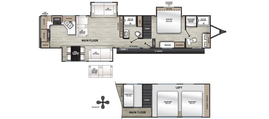 A photo of this 2027 Coachmen Catalina Destination 44CONDO