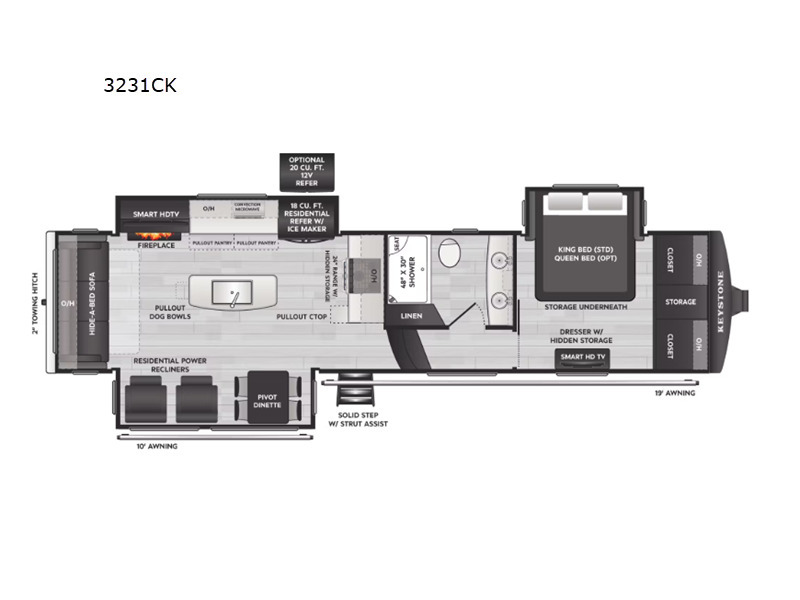 A photo of this 2026 Keystone Rv Montana 3231CK