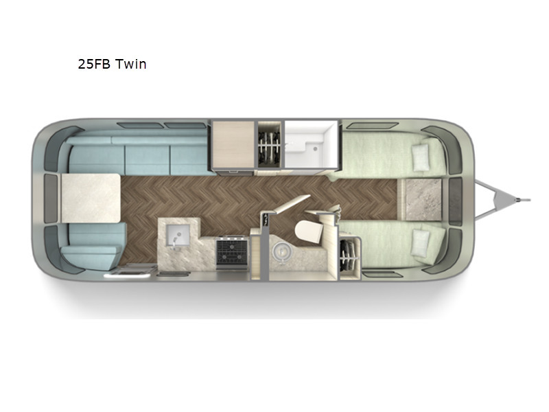 A photo of this 2026 Airstream International 25FB Twin