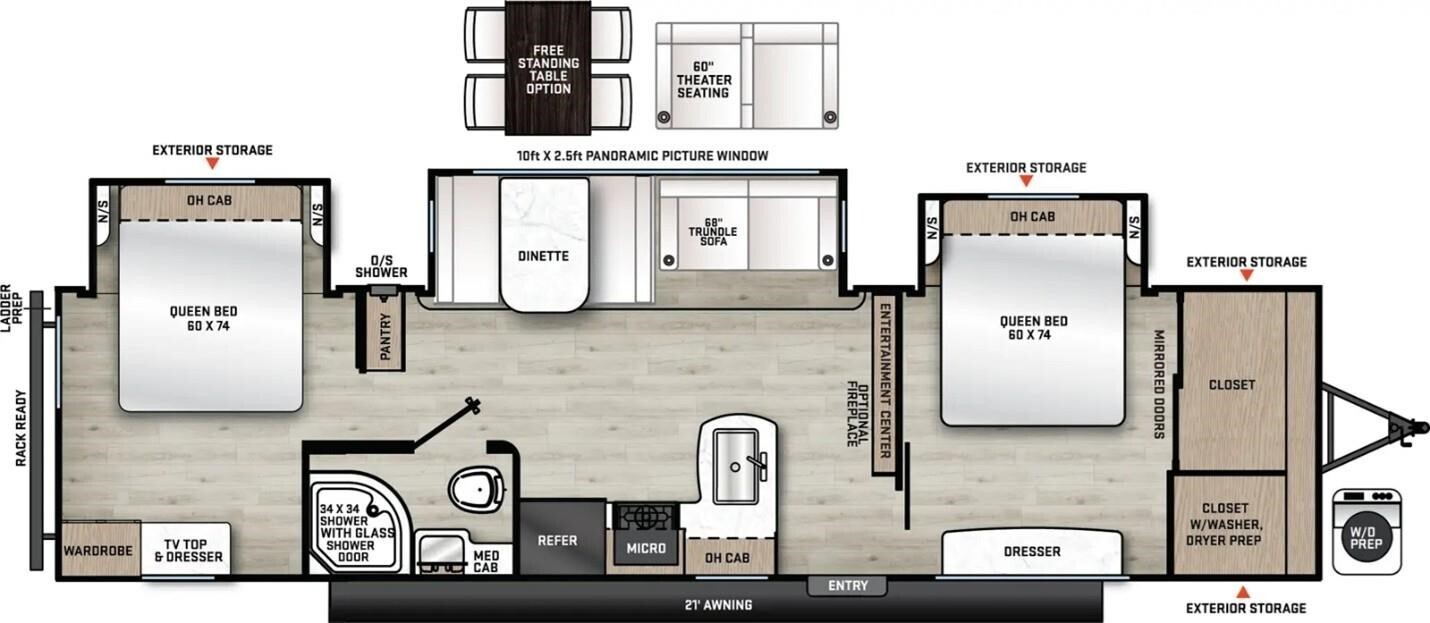 A photo of this 2026 Coachmen CATALINA LEGACY EDITION 343BHTS