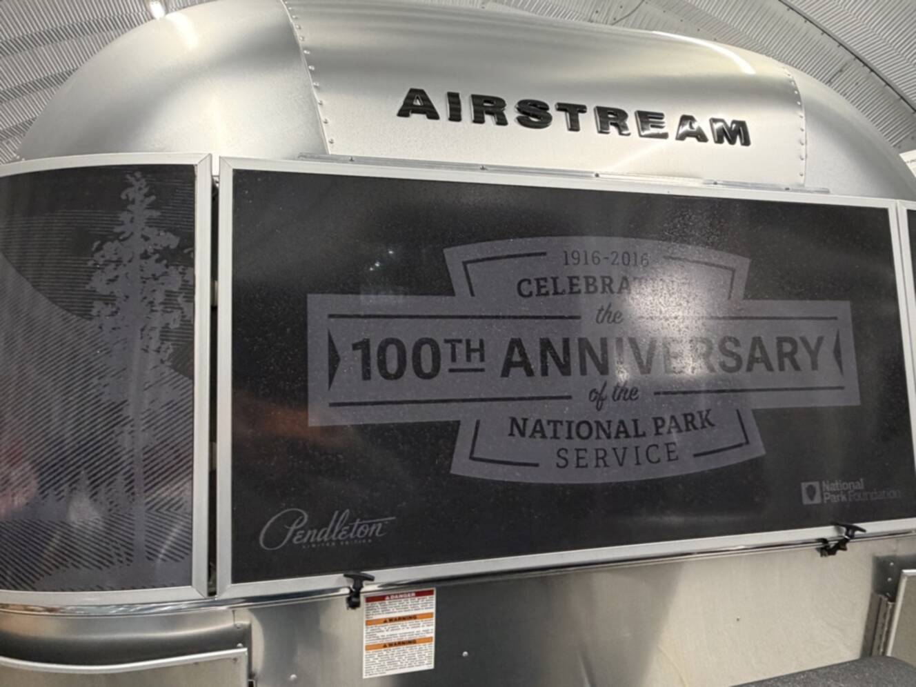 A photo of this 2016 Airstream PENDLETON 27FB