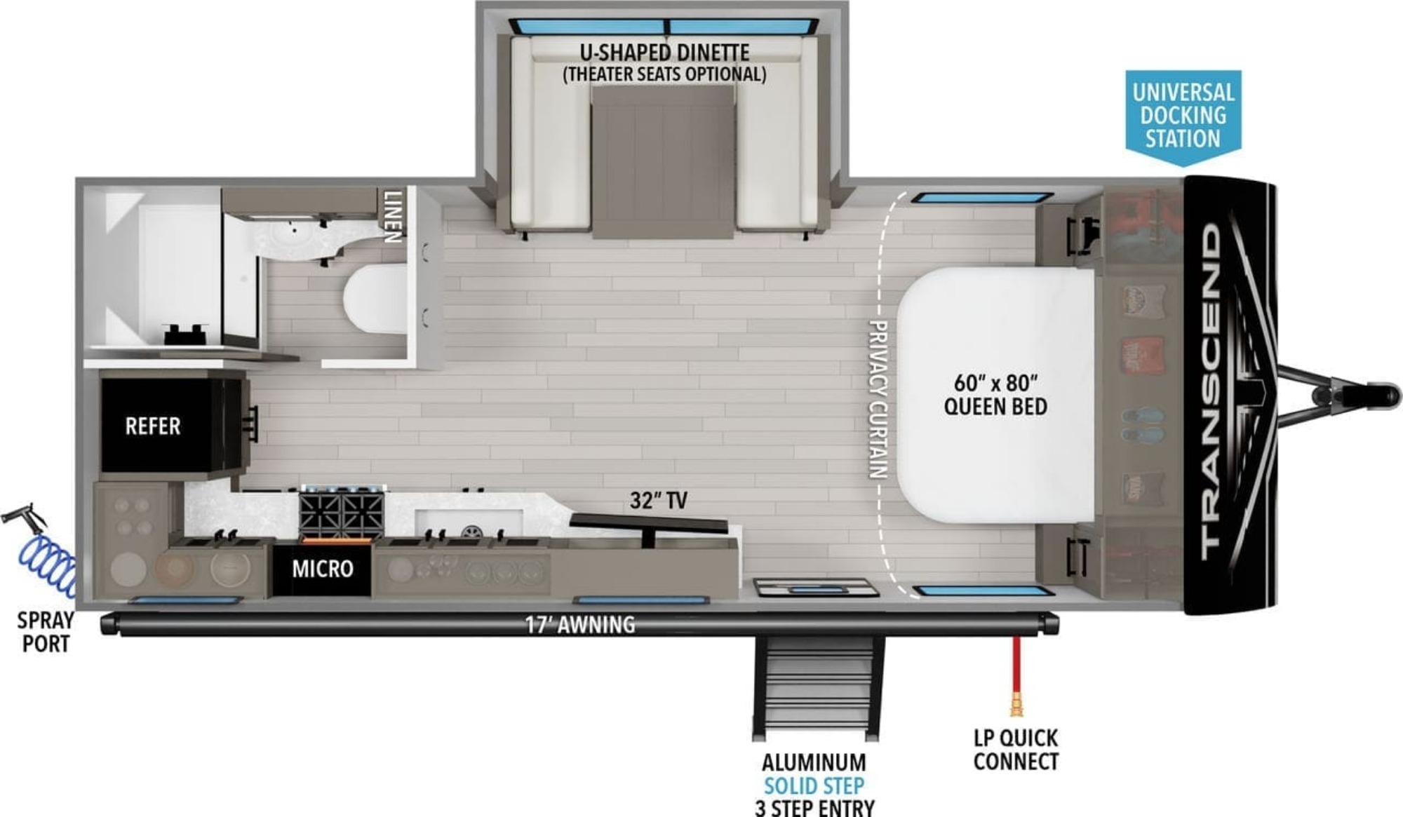 A photo of this 2024 Grand Design TRANSCEND XPLOR 200MK