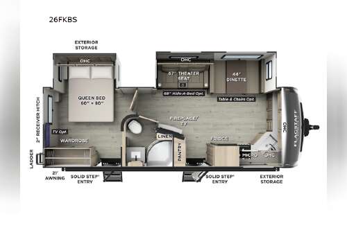 2026 Forest River Rv Flagstaff Super Lite 26FKBS in adamstown PA