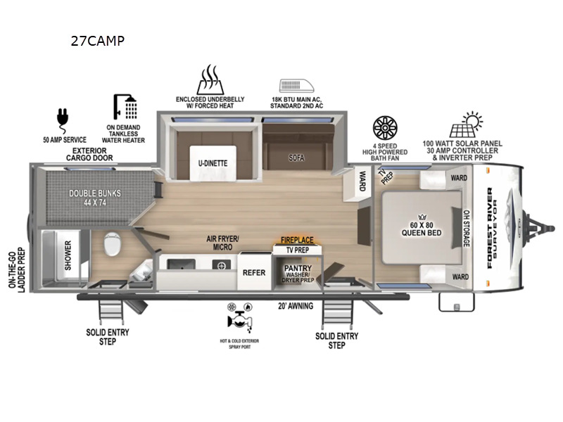 2026 Forest River Rv Surveyor Camp Series 27CAMP in windsor locks CT