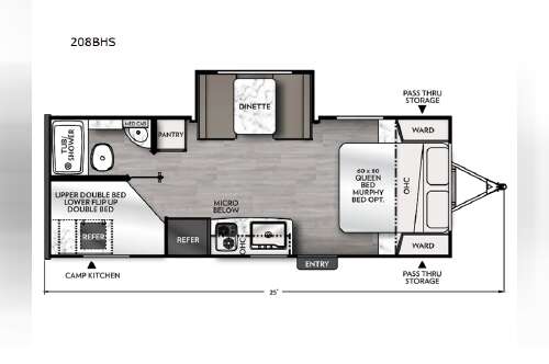 2024 Forest River Rv Apex 208BHS in raynham MA