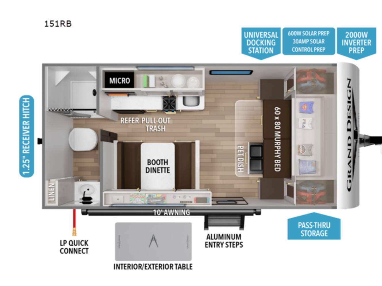 A photo of this 2026 Grand Design Transcend One 151RB