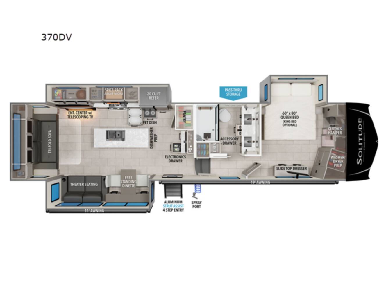 A photo of this 2026 Grand Design Solitude 370DV