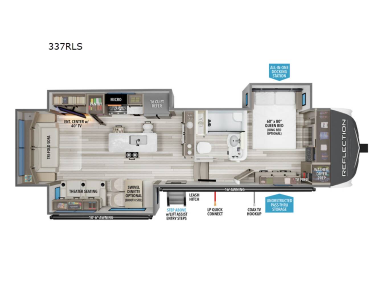 A photo of this 2026 Grand Design Reflection 337RLS