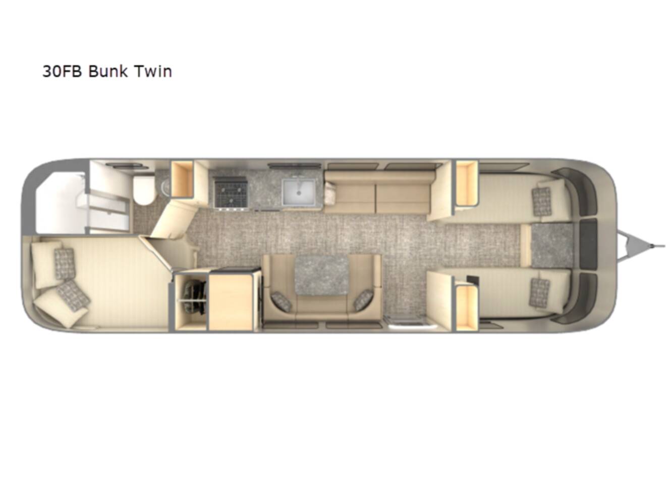 A photo of this 2026 Airstream Flying Cloud 30FBBT