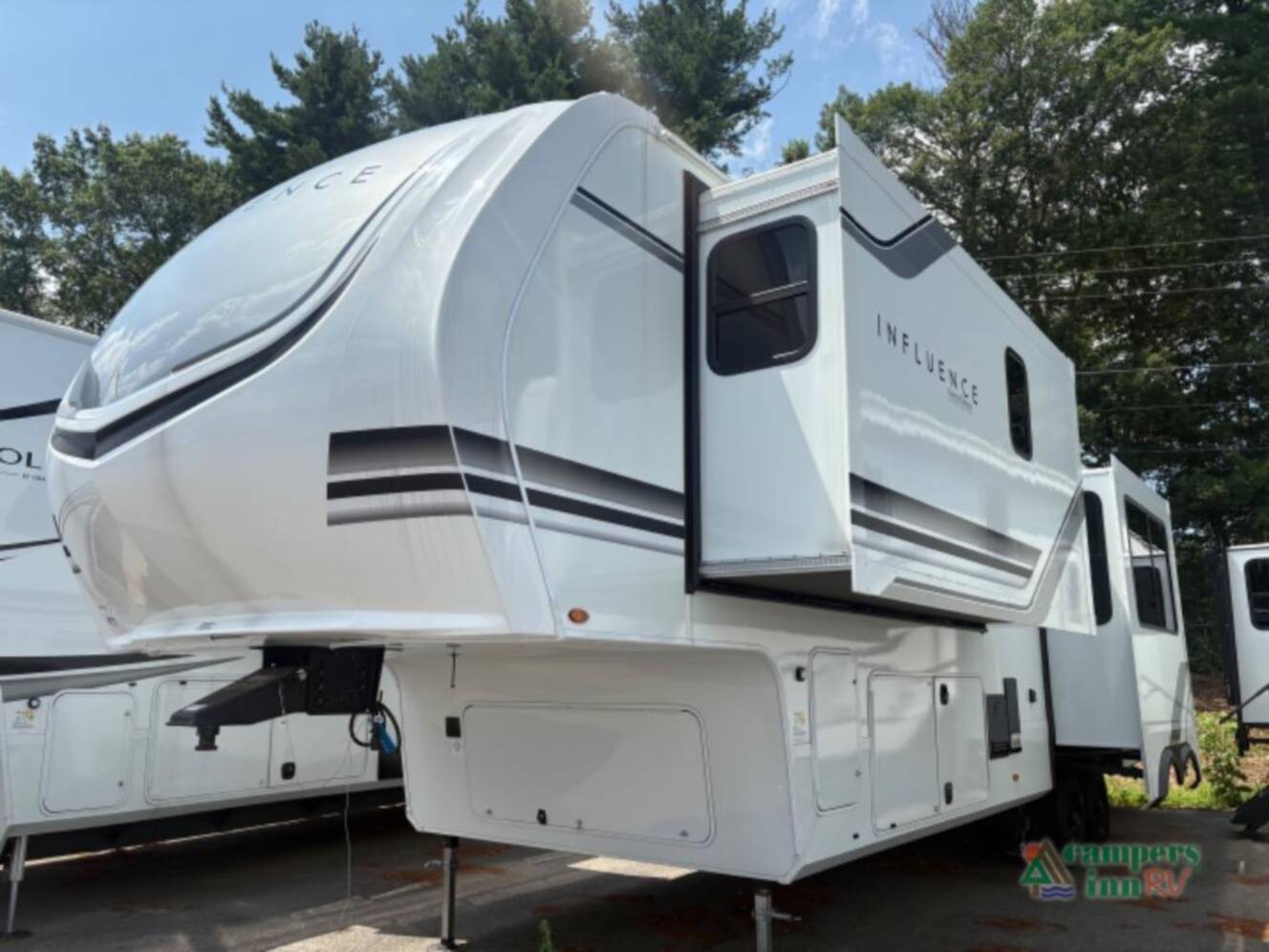 A photo of this 2025 Grand Design Influence 3203GK