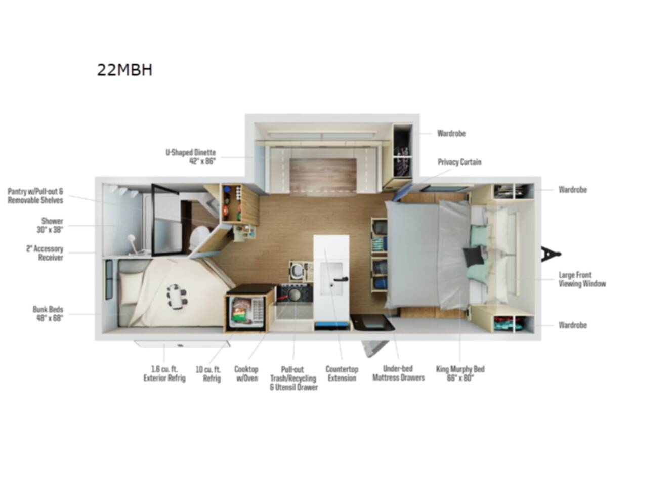A photo of this 2026 Winnebago Thrive 22MBH