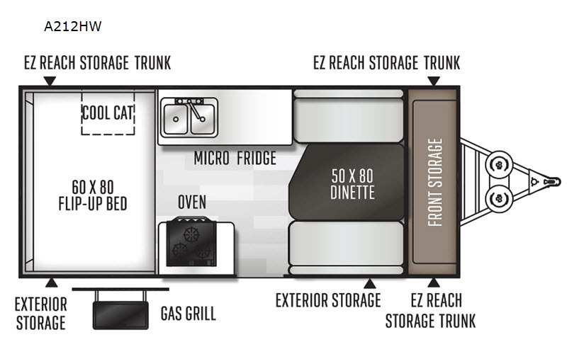 2020 Forest River Rv Rockwood Hard Side High Wall Series A212HW in billings MT