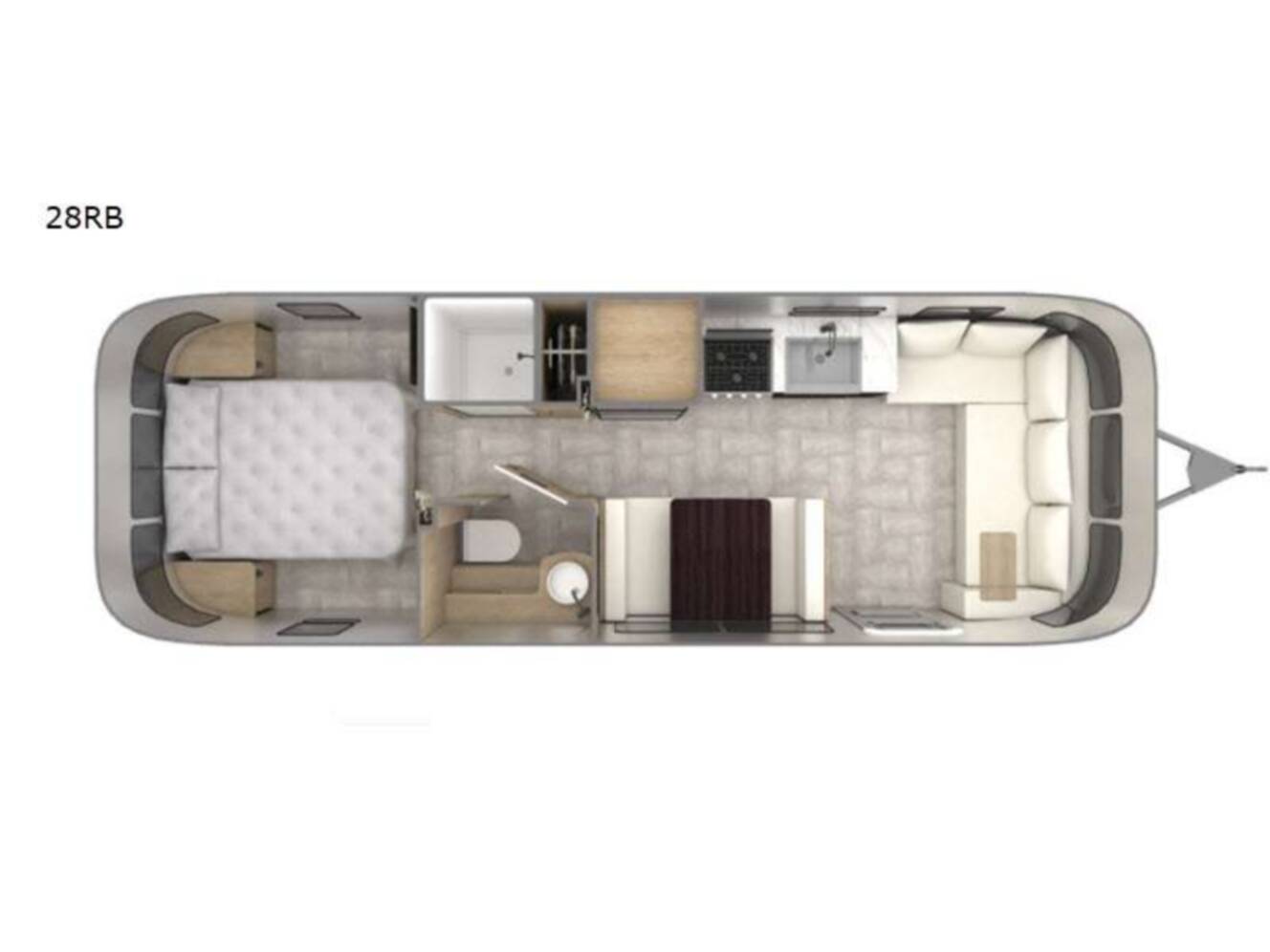 A photo of this 2022 Airstream Pottery Barn Special Edition 28RB