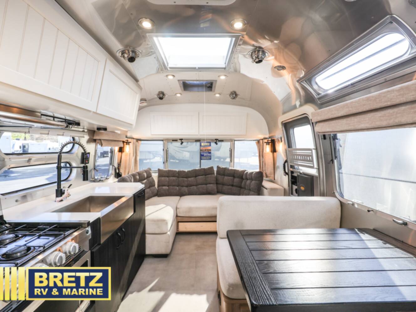 A photo of this 2022 Airstream Pottery Barn Special Edition 28RB