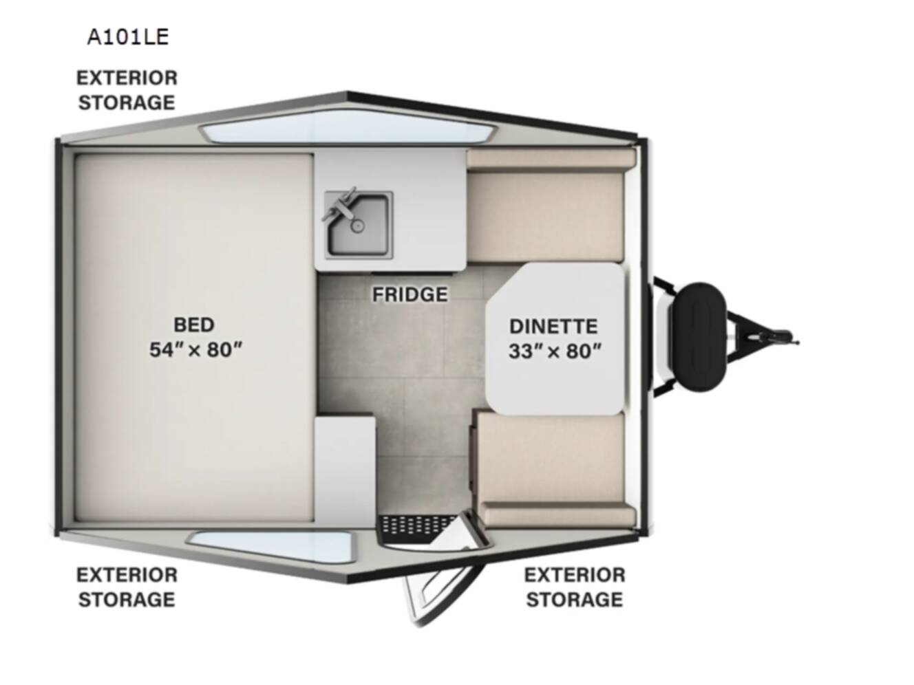 A photo of this 2026 Forest River Rv Rockwood Hardside Series A101LE