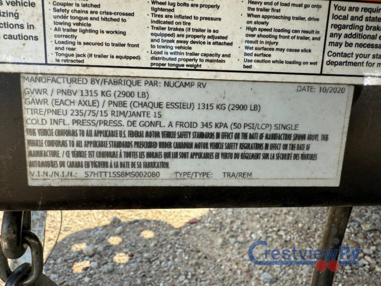 A photo of this 2021 Nucamp Rv TAB 320 S